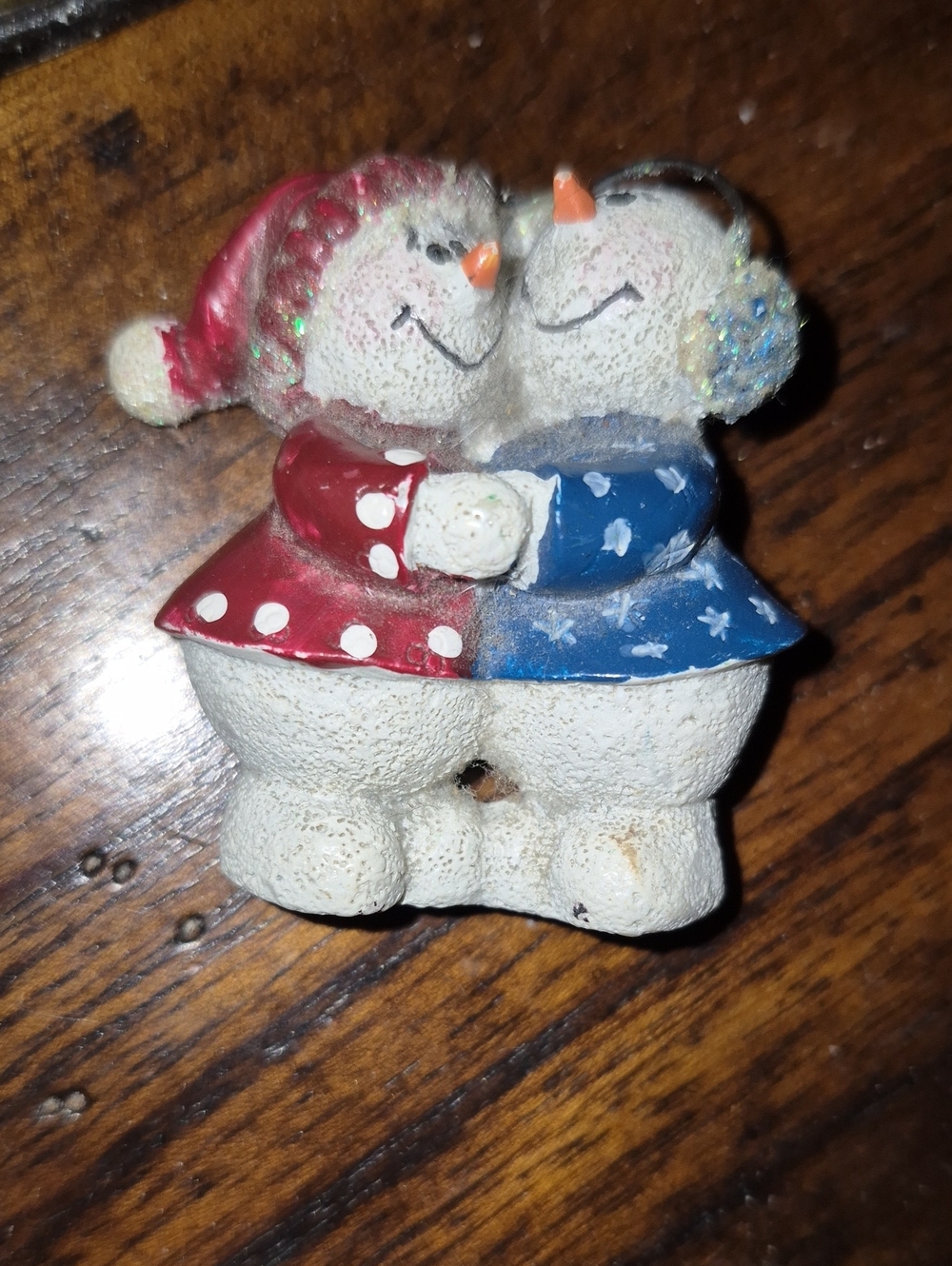Ceramic Snowman Pin